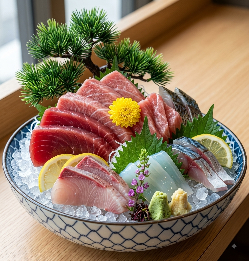 [新鮮な海鮮丼の画像]